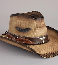 Dust Trail Longhorn Cowboy Hat