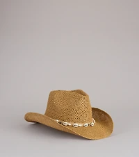 Seaside Rodeo Shell Cowboy Hat