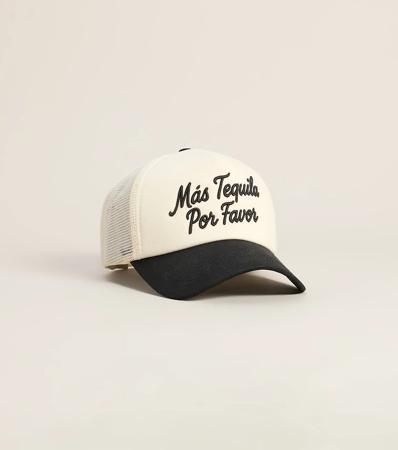 Mas Tequila Por Favor Trucker Hat