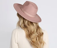All You Need Wide-Brim Fedora Hat