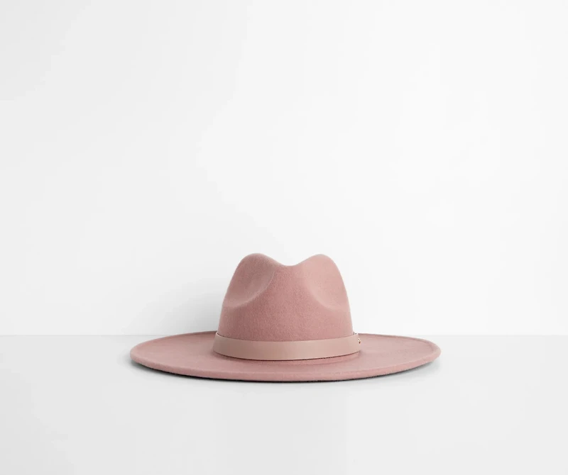 All You Need Wide-Brim Fedora Hat