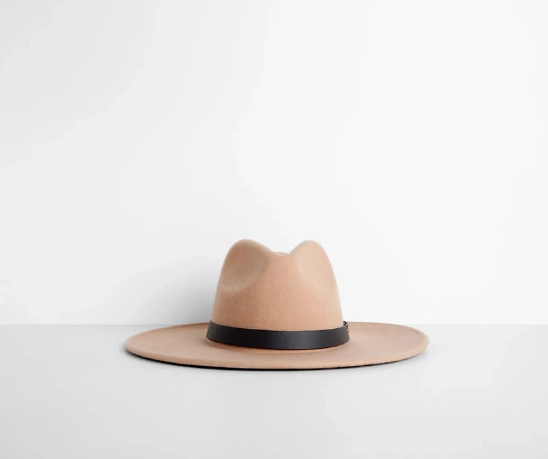 All You Need Wide-Brim Fedora Hat