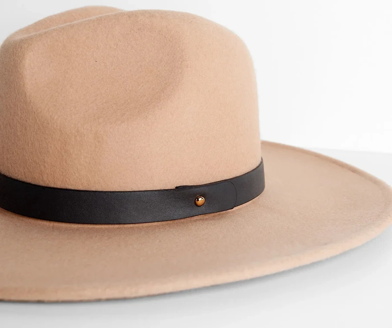 All You Need Wide-Brim Fedora Hat