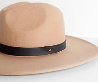 All You Need Wide-Brim Fedora Hat
