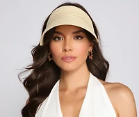 Sunny Days Ahead Straw Visor