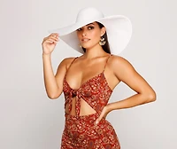 Classic Oversized Floppy Straw Hat