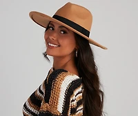Bold Moment Faux Wool Panama Hat