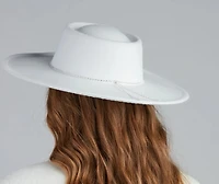 Country Roots Faux Wool Rhine Panama Hat