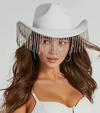 Dance The Night Rhinestone Fringe Cowboy Hat