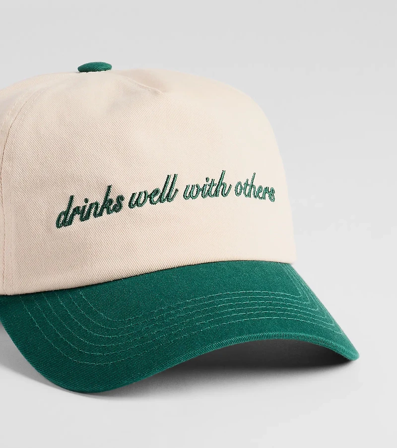 Drinks Well With Others Baseball Cap