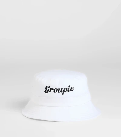 Groupie Embroidered Bucket Hat