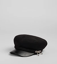 Glam The City Rhinestone Bow Cabbie Hat