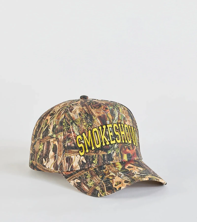 Smokeshow Camouflage Snap Back Hat