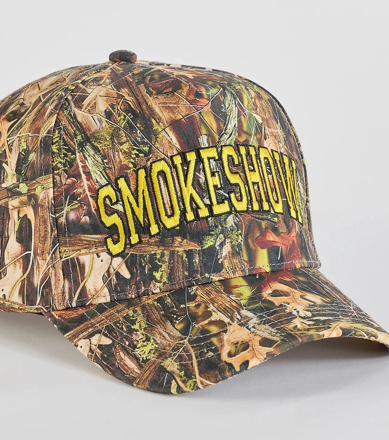 Smokeshow Camouflage Snap Back Hat