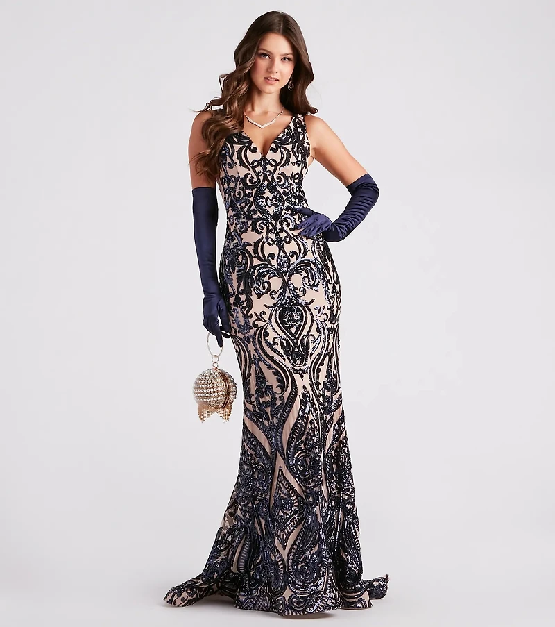 Sleek Fit Long Satin Gloves