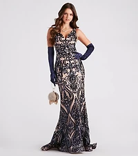 Sleek Fit Long Satin Gloves