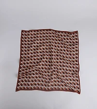 Cross The Line Printed Knit Scarf