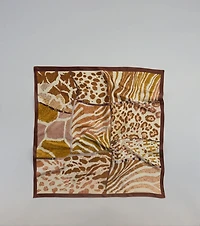 Vacay Bound Animal Print Satin Scarf