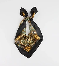 Pretty Paisley Satin Scarf
