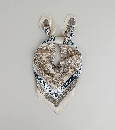 Soft Luxe Mosaic Satin Scarf