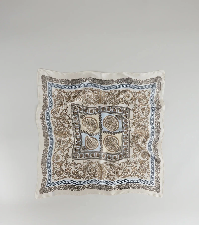 Soft Luxe Mosaic Satin Scarf