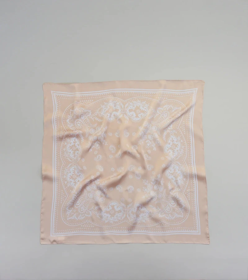 Country Chic Bandana Print Satin Scarf