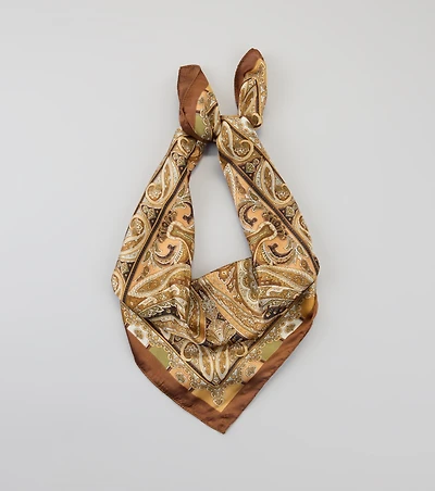 Soft Touch Satin Paisley Scarf