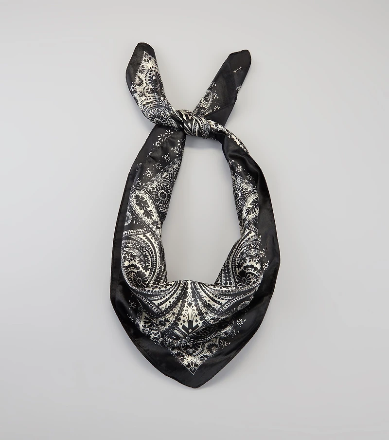Dream On Paisley Satin Scarf