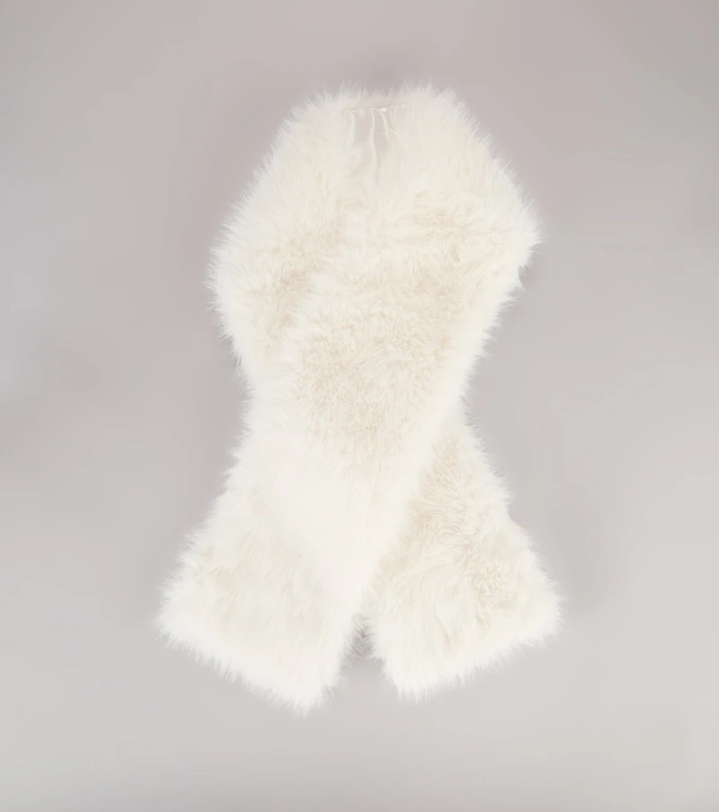 Frosted Luxe Faux Fur Shawl