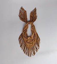 Fringe Factor Faux Suede Scarf