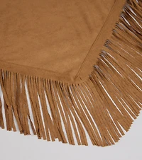 Fringe Factor Faux Suede Scarf