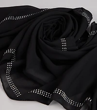 Starry Night Rhinestone Trim Scarf