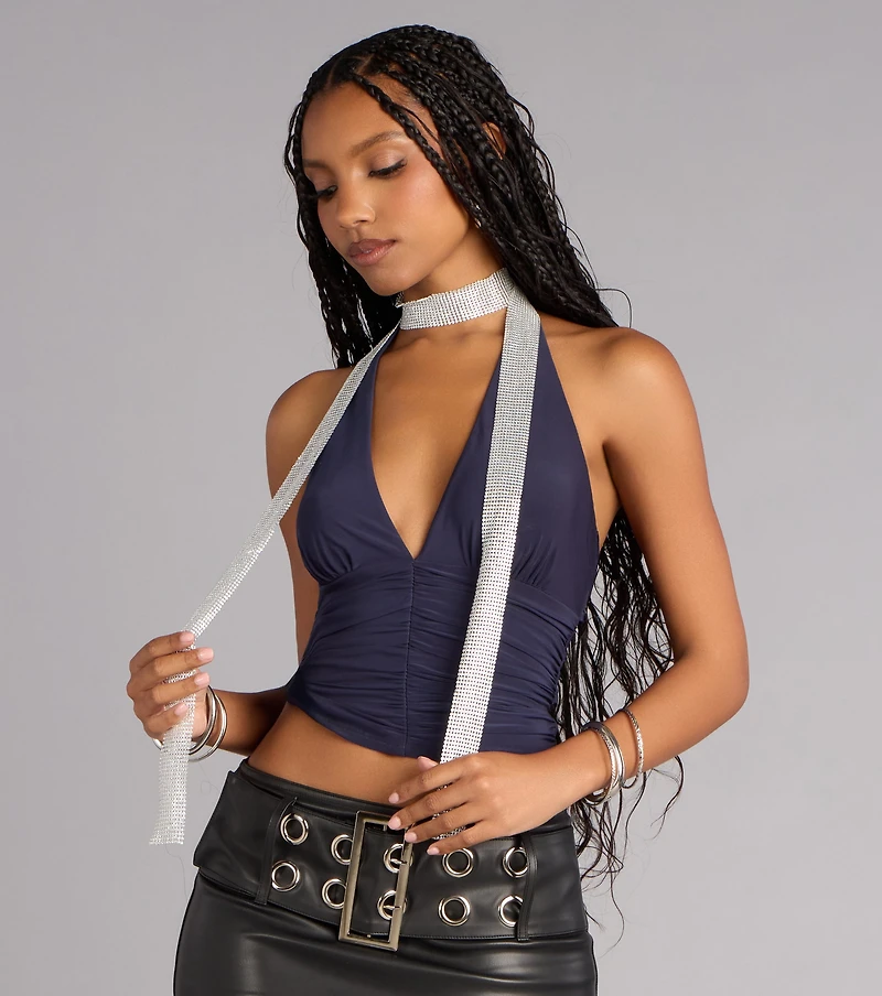 Make It Shine Skinny Scarf