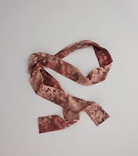 Painted Whisper Abstract Skinny Scarf