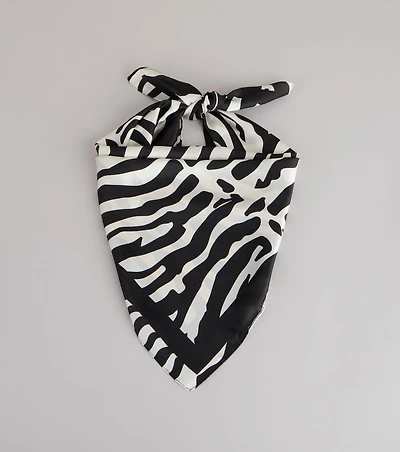 Just Add Attitude Zebra Scarf