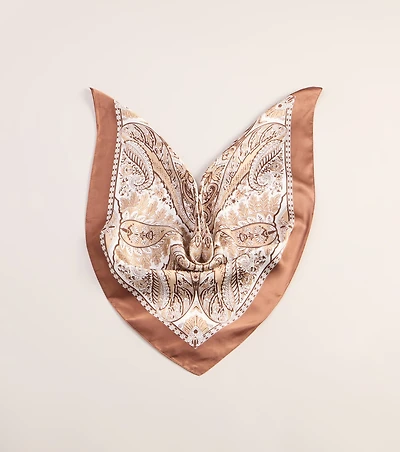 Styled On Repeat Paisley Satin Scarf