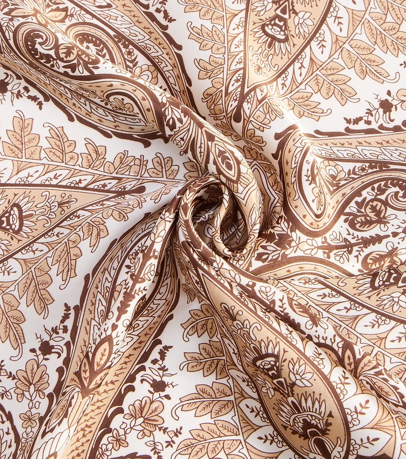 Styled On Repeat Paisley Satin Scarf