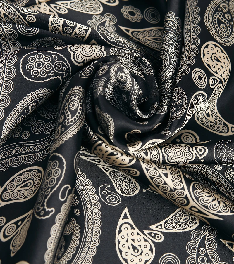 Print Play Paisley Satin Scarf