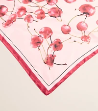 Cherry On Top Printed Satin Scarf