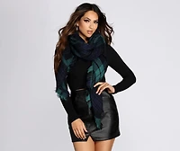 Plaid For Always And Forever Blanket Scarf