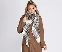 Plaid For Always And Forever Blanket Scarf