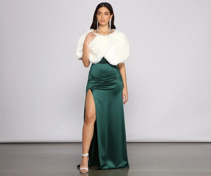 Luxe Life Faux Fur Shawl