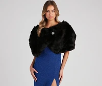 Luxe Life Faux Fur Shawl