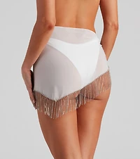 Flaunt It Rhine Fringe Swim Wrap