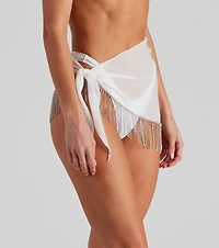 Flaunt It Rhine Fringe Swim Wrap