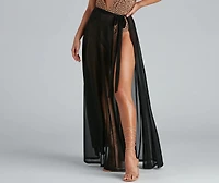 The Sun Long Mesh Swim Wrap