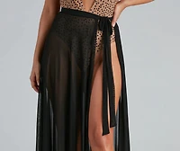 The Sun Long Mesh Swim Wrap