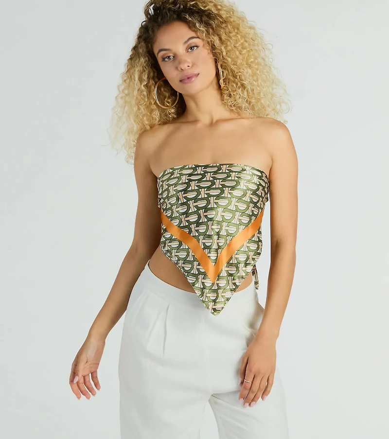 Luxe Flair Woven Loop Satin Scarf