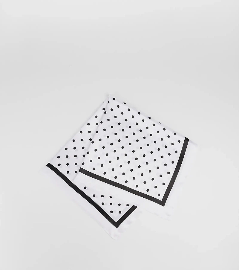 Dotted Darling Polka Dot Satin Scarf