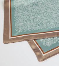 Chic And Breezy Paisley Satin Scarf